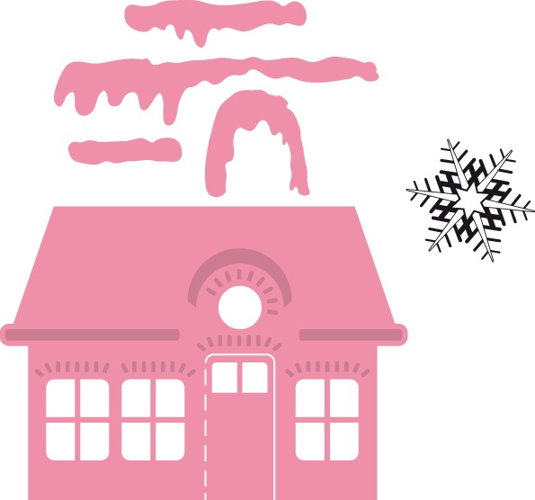 COL1327 Wykrojniki Collectables - Christmas Village (Low)+stempel
