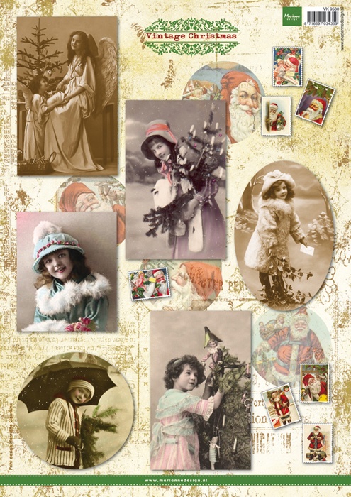 VK9530 Arkusz A4 - Vintage Christmas Pictures 2