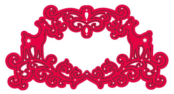 CTDI7068 Wykrojnik-Xmas Frame