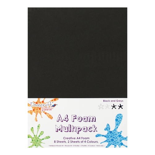 DCFM001 Zestaw pianek A4-odcienie szare