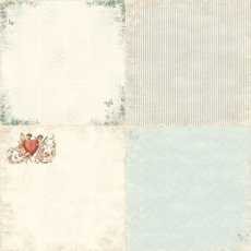PD2105 Papier jednostronny -From my heart II - pink butterfly & letters