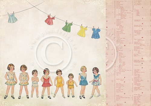 PD3202 Papier dwustronny- Play time - girls