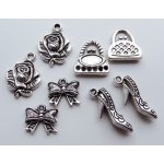 JU0892 Zawieszki Charms - Vintage Lady 