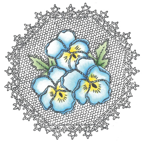 TC0832 Stempel gumowy - Bratki