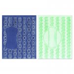 658797 Textured Impressions Embossing Folders 2PK - Sassy & Circle Labels Set