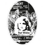 CS0867 cling stamps Romantic vintage