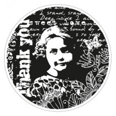 CS0868 cling stamps Romantic vintage