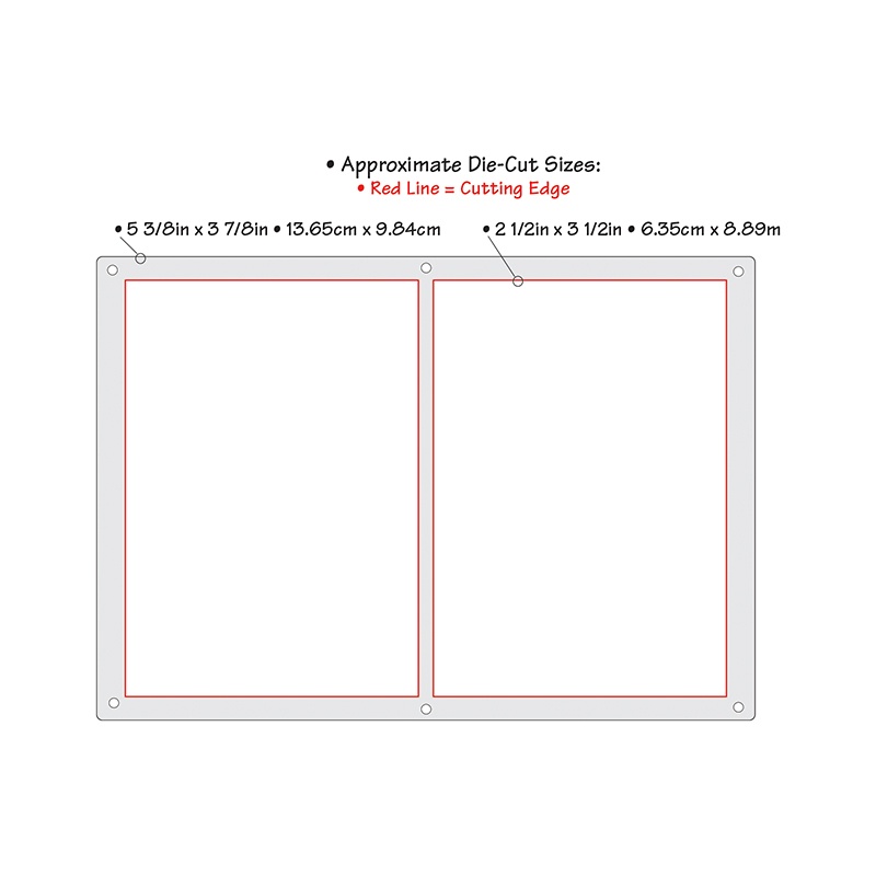 658869 Thinlits Die - Grid Works (2 3/8" x 3 3/8" Rectangles)