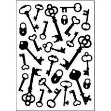 CTFD3098 Embossing Folder -  Keys