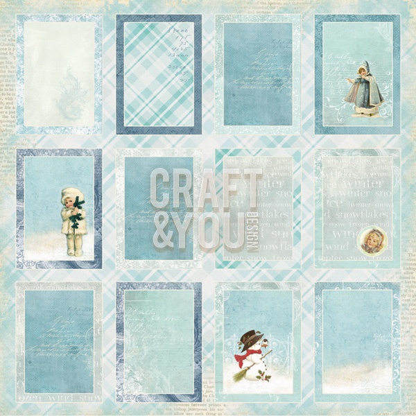 CP-FP07 Papier 12x12"jednostr.-elementy FROZEN PAPER 07