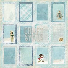 CP-FP07 Papier 12x12"jednostr.-elementy FROZEN PAPER 07