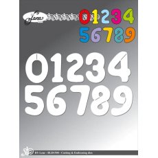 BLD1508 BY LENE DIES "Balloon Numbers"
