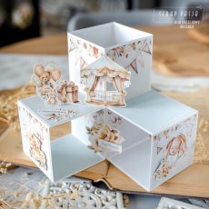 Pop up Cubes  Card  from paper collection " Tiny Miracle "  Craft & You Design