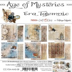 CC-F24-AMS-08   AGE OF MYSTERIES   A SET OF PAPERS 15,25X15,25CM