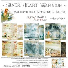 CC-MM16-SHW-07 - SILVER HEART WARRIOR - A SET OF PAPERS 30,5x30,5cm