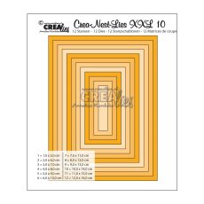 CLNESTXXL10 Crealies •Crea-Nest-Lies XXL Rectangels 
