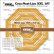 CLNESTXXL157 Crealies • Crea-Nest-Lies XXL Octagon With Stitch