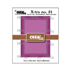 CLXTRA51 Crealies • X-tra dies ATC with small stripes C