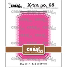 CLXTRA65 Crealies • X-tra ATC Ticket with Stitch