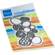 CR1646 Metal Die Marianne Design - CrafTables - Punch die XL Eggs