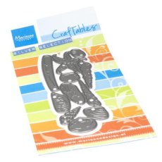 CR1655 Metal Die Marianne Design - Craftable - Punch die XL Tiny's Sea shells
