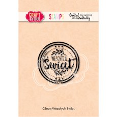 CS004 Clear Stamp -Wesołych Świąt