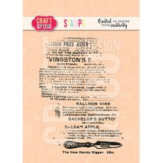 CS044 Clear Stamps Newspaper  - Craft & You Design