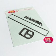 CW239 Belt - Hello Man   Cutting Die - Craft&You Design