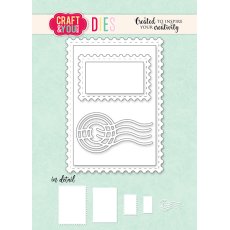 CW263  Cutting Die -  ATC Frame with stamp - Craft&You Design