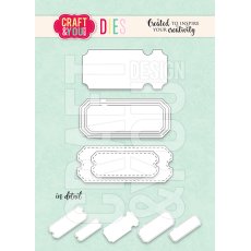 CW295  Cutting Die -  3 Tickets Set - Craft&You Design