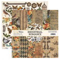 INRO-08 Zestaw papierów 30,5x30,5 cm Scrap Boys-Industrial Romance 