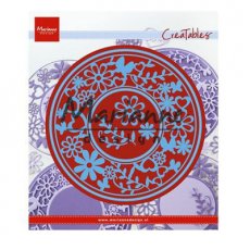 LR0574 Wykrojniki Creatable-okrągła ramka z kwiatami