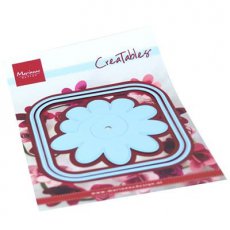 LR0673 Metal Die Marianne Design --square box & flower