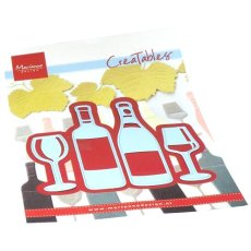 LR0820 Metal Die Marianne Design - Creatable -  Wine tasting