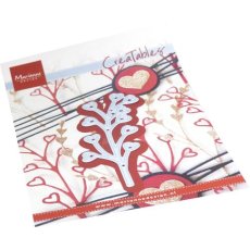 LR0844  Metal Die Marianne Design - Creatable -   Open heart sprig