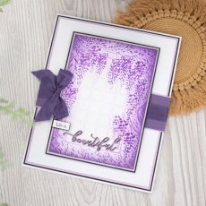 NG-WC-EF5-3D-RWI  Nature's Garden Wisteria Collection 3D Embossing Folder -  Rustic Window
