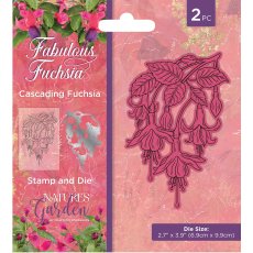 NGA-FF-STD-CAFU  Nature's Garden Fabulous Fuchsia Stamp & Die - Cascading Fuchsia