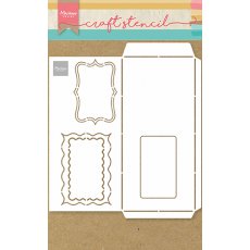 PS8079 Mask Marianne Design - Craft stencil - A4 - SLIMLINE ENVELOPE