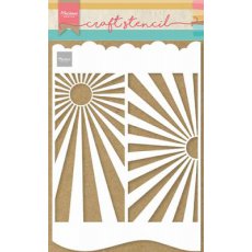 PS8080 Mask Marianne Design - Craft stencil -  A4 - SLIMLINE SUNBURST