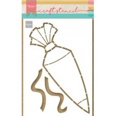PS8122 Mask Marianne Design - Craft stencil - A5 - Smoothie Cup by Marleen