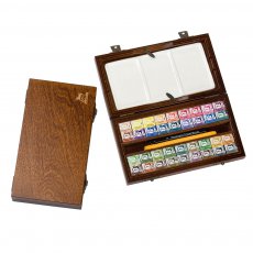 RENAKWKAS16 Wooden box - 36 watercolors in cubes- Renesans
