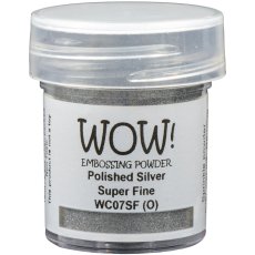 WC07SF WOW! Embossing Powder Metallics - Polished Silver - Super Fine